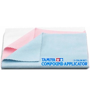 Tamiya Compound Applicator - 3 Color Set Spesial Poleringskluter - uten sømmer 
