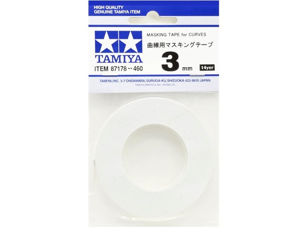 Tamiya Masking Tape For Curves - 3mm