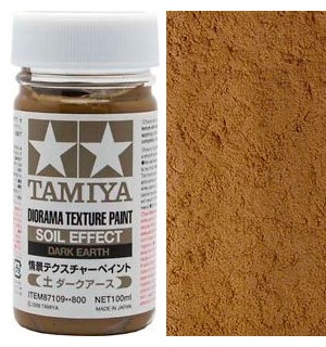 Tamiya Texture Paint - Dark Earth 100ml Soil Effect 