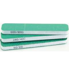 Vallejo Dual Grit Flexi Sanders 3st Dubbelsidiga borstblock - 90x19x6mm