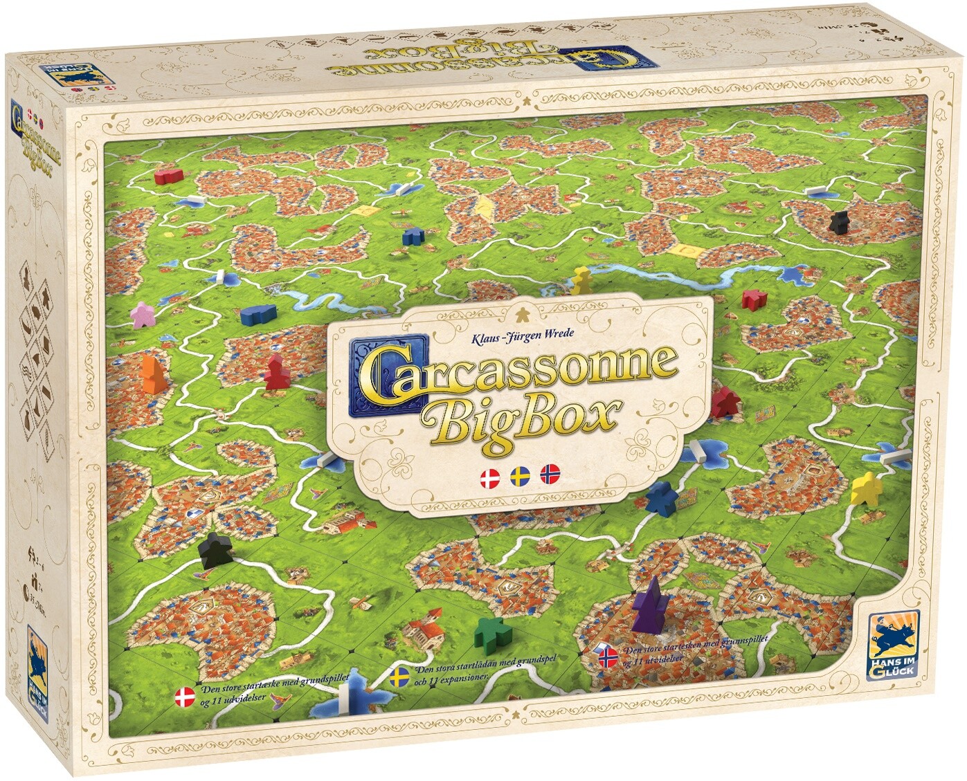 Carcassonne Big Box Brettspill - Norsk Med 11 utvidelser