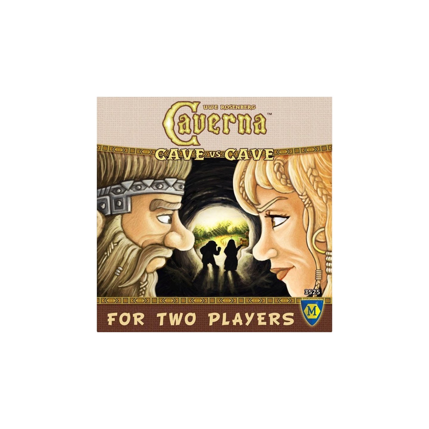 Caverna Cave vs Cave Brettspill 2-spiller variant av Caverna