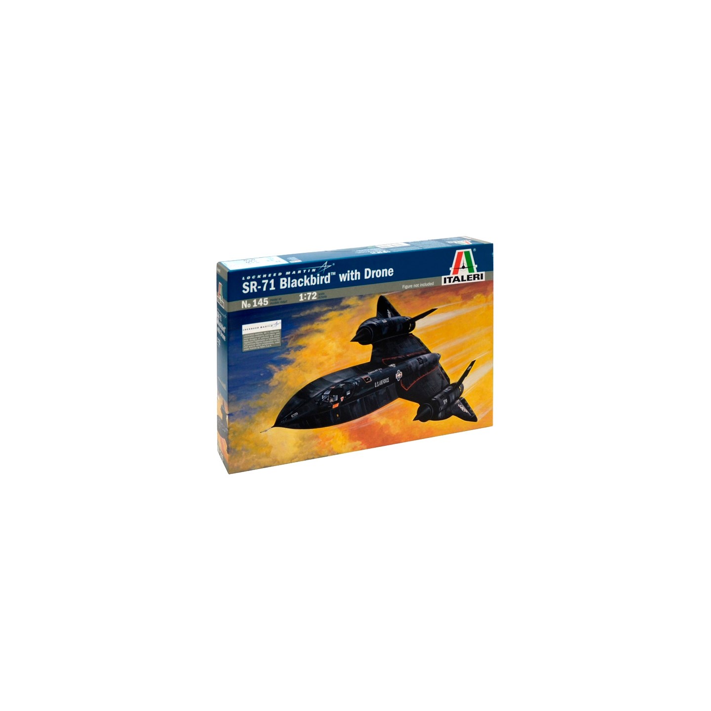Lockheed SR-71 Blackbird with Drone Italeri 1:72 Byggesett