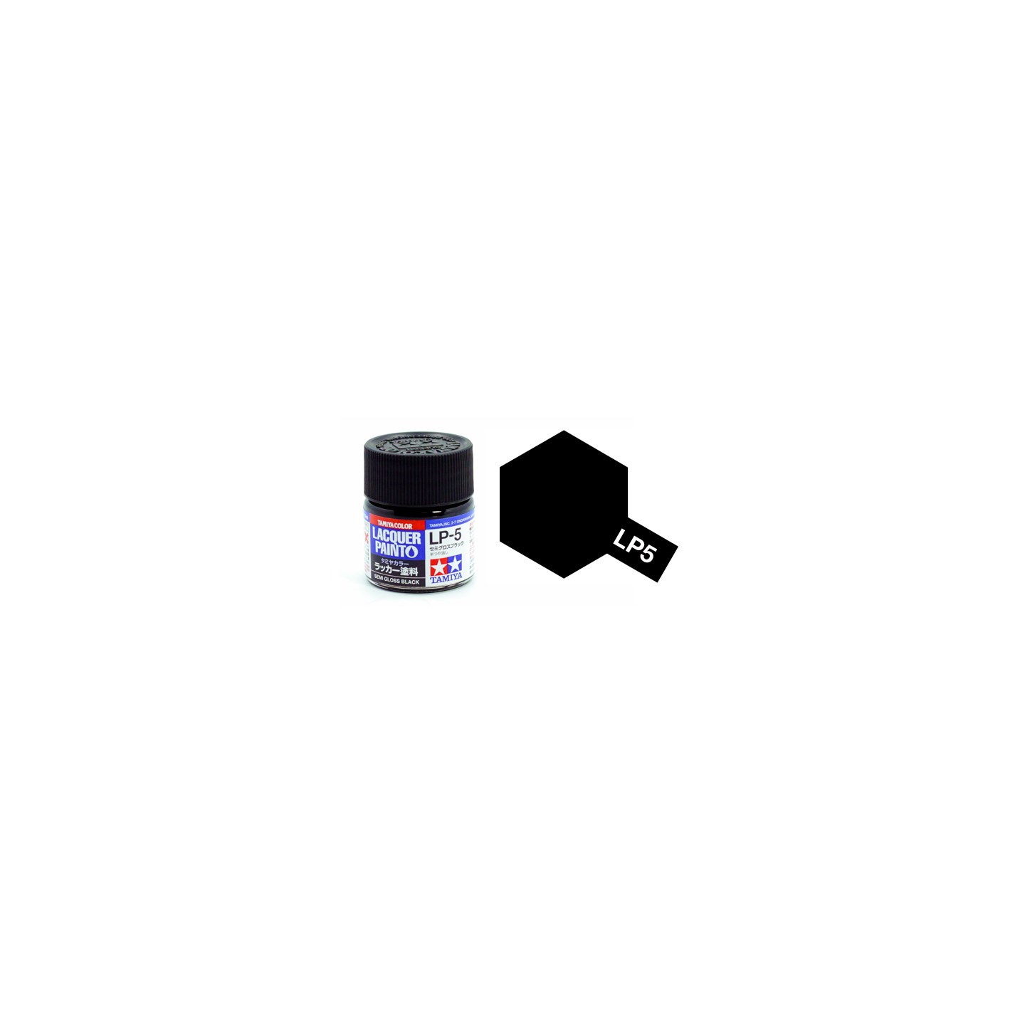 Lakkmaling LP-5 Semi Gloss Black Tamiya 82105 - 10ml
