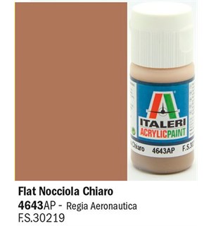 Akrylmaling Flat Nocciola Chiaro Italeri 4643AP - 20 ml 