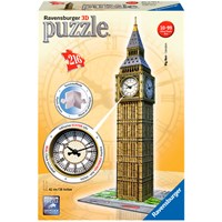 Big Ben Clock 3D 216 biter Puslespill Ravensburger Puzzle Med ekte klokke!