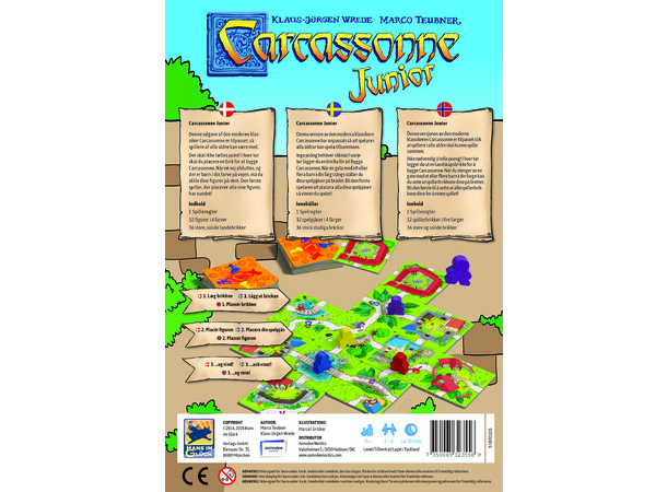 Carcassonne Junior Brettspill - Norsk (My First Carcassonne) 