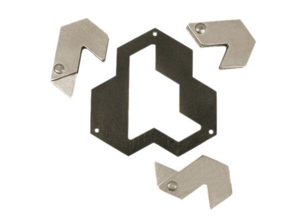 Cast Puzzle 4/6 Hexagon Hjärngympa Svårighetsgrad 4/6 