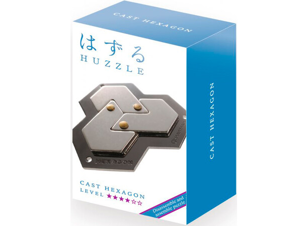 Cast Puzzle 4/6 Hexagon Hjärngympa Svårighetsgrad 4/6 
