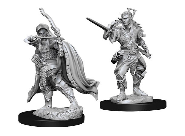 D&D Figur Nolzur Elf Rogue Male Nolzur's Marvelous Miniatures - Ej målad 