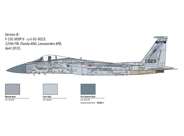 F-15C Eagle Italeri 1:72 Byggsats 