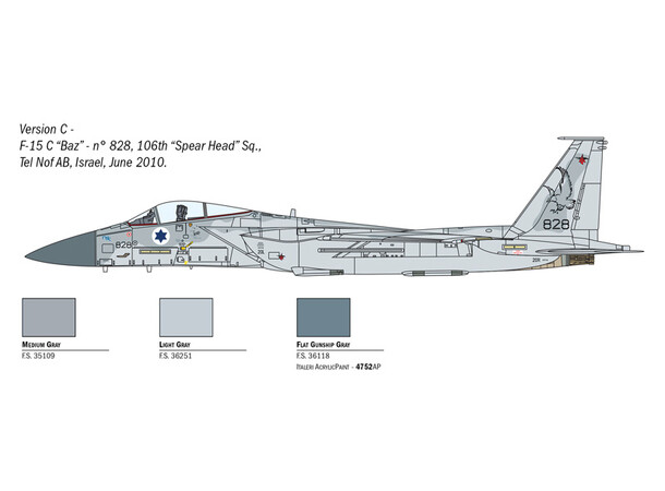 F-15C Eagle Italeri 1:72 Byggsats 
