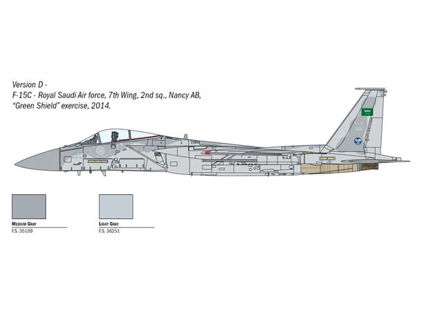 F-15C Eagle Italeri 1:72 Byggsats 