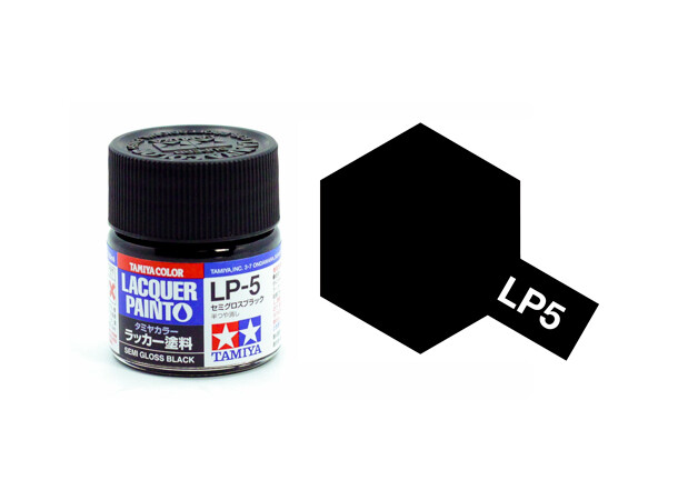 Lackfärg LP-5 Semi Gloss Black Tamiya 82105 - 10ml 