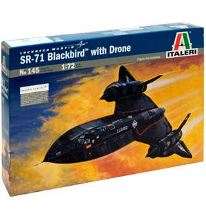 Lockheed SR-71 Blackbird with Drone Italeri 1:72 Byggesett 