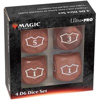 Magic Loyalty Dice 4 D6 Dice Set - Red 