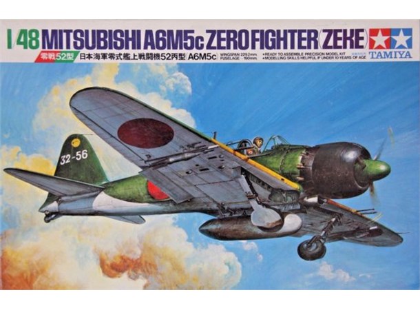 Mitsubishi A6M5c Zero Fighter Zeke Tamiya 1:48 Byggesett