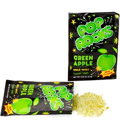 Pop Rocks med Eplesmak Green Apple Det originale bruspulveret!