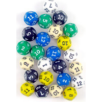 RPG Dice D12 Tärning - 1 st Slumpmässig färg