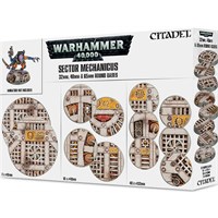 Sector Mechanicus 32/40/65mm Round Bases Warhammer 40K - Industrial Bases