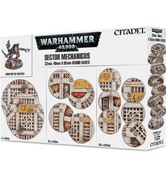 Sector Mechanicus 32/40/65mm Round Bases Warhammer 40K - Industrial Bases