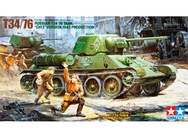 T34/76 Russian T34/76 Tank ChTZ Version Tamiya 1:35 Byggesett