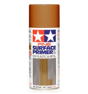 Tamiya Fine Surface Primer L Oxide Red 180ml Spray Can Plastic/Metal 