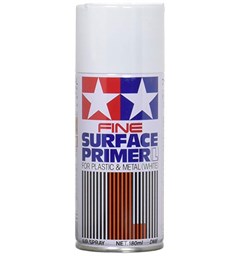 Tamiya Fine Surface Primer L White Spray 180ml Spray Can Plastic/Metal