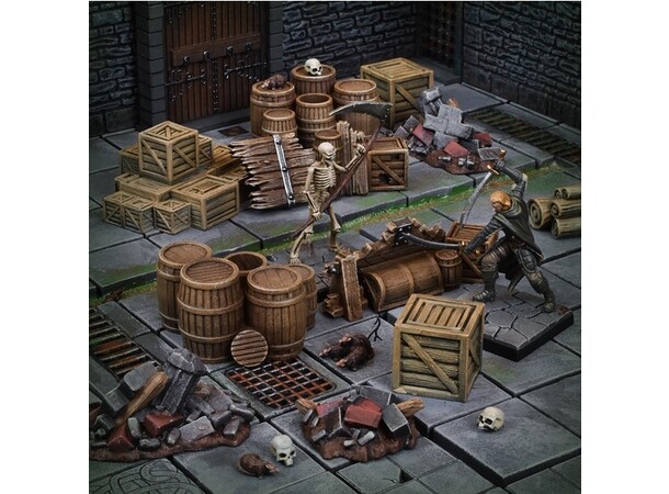 Terrain Crate Dungeon Debris Fra Mantic Games - 24 deler 