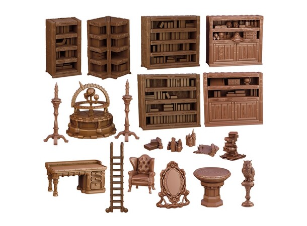 Terrain Crate Wizards Study Fra Mantic Games - 20 deler 