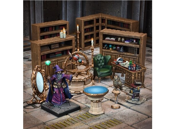 Terrain Crate Wizards Study Fra Mantic Games - 20 deler 