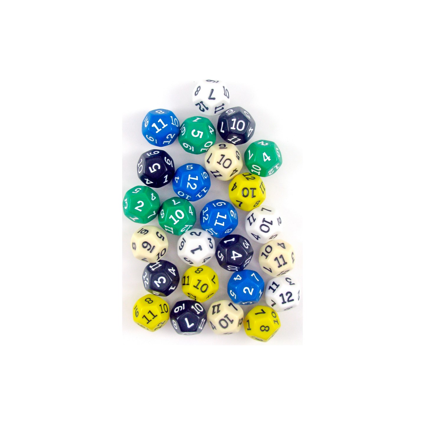 RPG Dice D12 Terning - 1 stk Tilfeldig farge