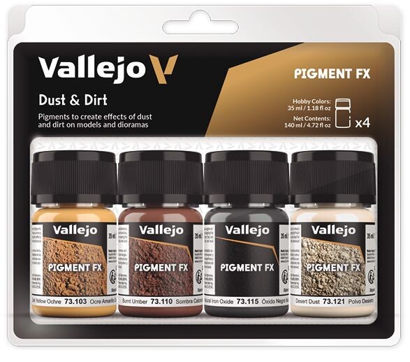 Vallejo Pigment Set Dust & Dirt