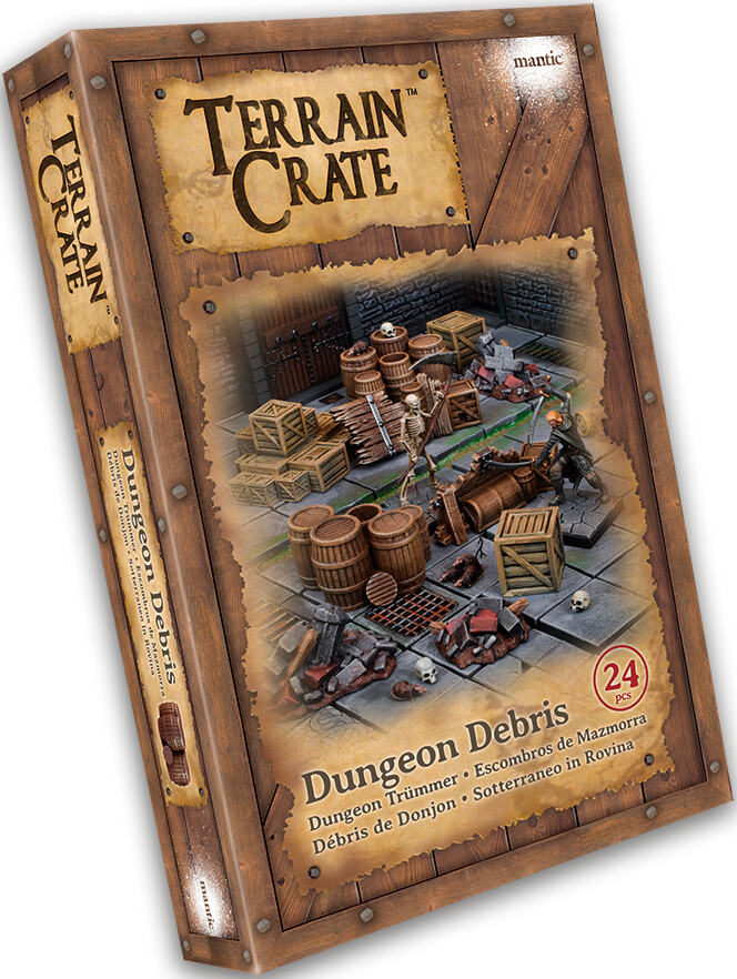 Terrain Crate Dungeon Debris Fra Mantic Games - 24 deler