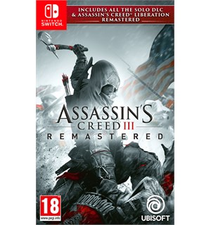 Assassins Creed 3 Remastered Switch Inkl alt solo DLC + Liberation 
