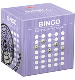Bingo Spill Komplett Med metallbur, brett og blokker