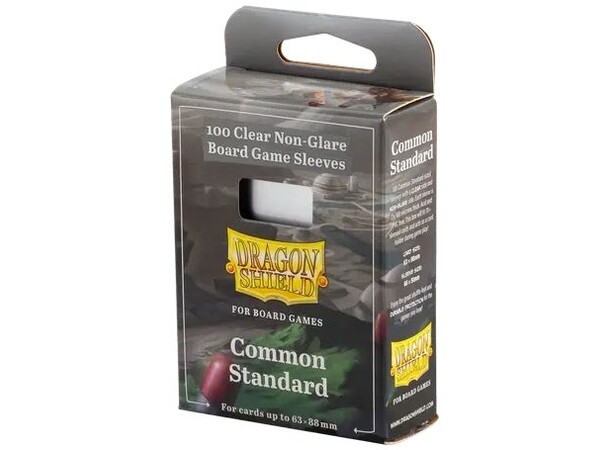 Brettspill Kortbeskyttere 100 stk 63x88 Common Standard 