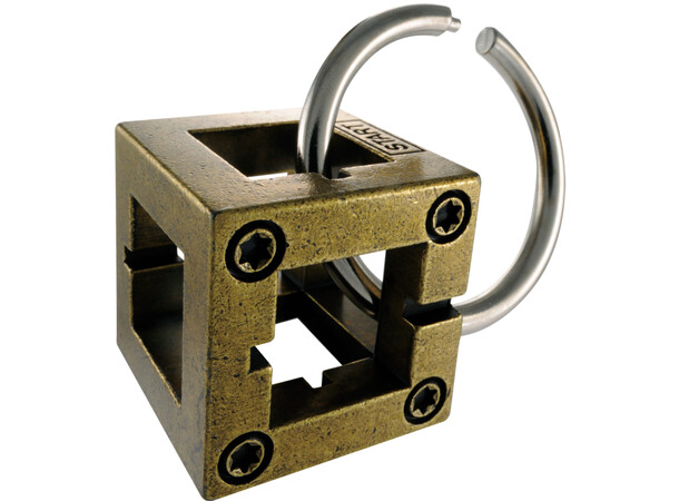 Cast Puzzle 2/6 Box Hjärngympa i metall Svårighetsgrad 2/6 
