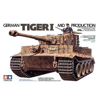 German Tiger I Mid Production Tamiya 1:35 Byggesett