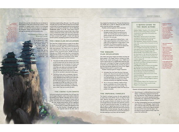 Legend of the 5 Rings RPG Winters Embrac Legend of the Five Rings 