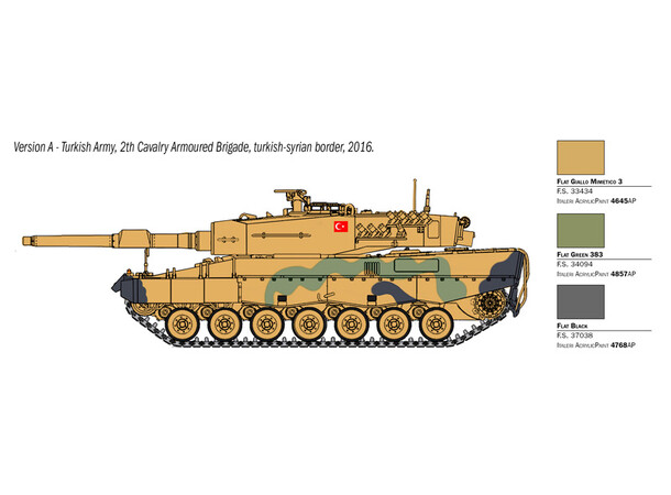 Leopard 2A4 Italeri 1:35 Byggesett 