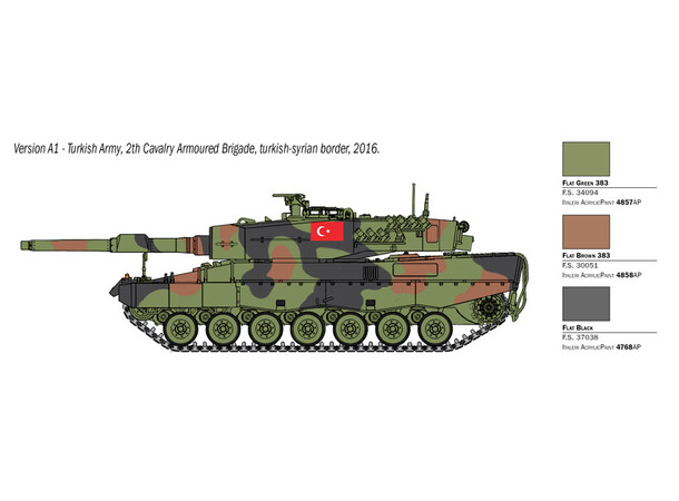 Leopard 2A4 Italeri 1:35 Byggesett 