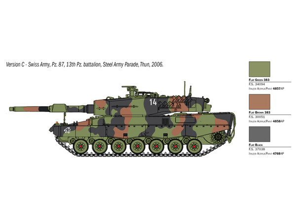 Leopard 2A4 Italeri 1:35 Byggesett 