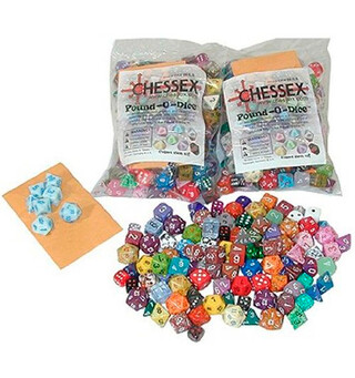 RPG Terninger Assortert ca100 stk Pound O Dice D4,D6,D8,D10,D12, D20
