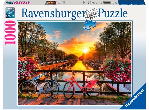 Sykkel Amsterdam 1000 biter Puslespill Ravensburger Puzzle