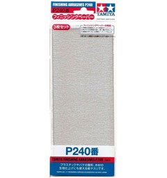 Tamiya Finishing Abrasives P240 - 3 stk