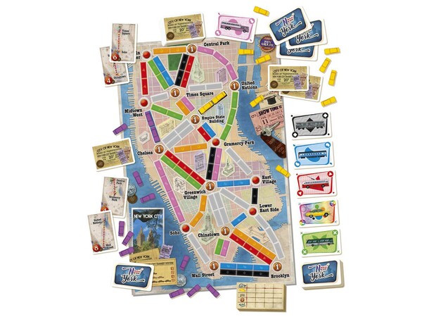 Ticket To Ride New York Brädspel Svensk utgåva 