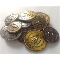 Viticulture Metal Lira Coins - 72 stk 