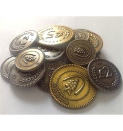 Viticulture Metal Lira Coins - 72 stk