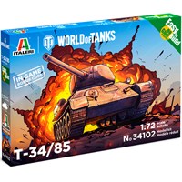 World of Tanks T-34/85 - Easy to Build Italeri 1:72 Byggesett